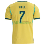 Camiseta VINI JR. 7 Brasil Primera Equipación Mundial 2026 Amarillo