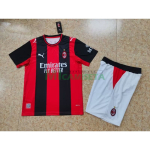 Camiseta AC Milan Primera Equipación 2026/2027 Rojo/Negro Niño Kit