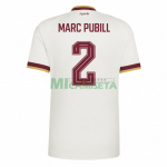 Camiseta Marc Pubill 2 España Segunda Equipación Mundial 2026 Blanco/Rojo