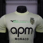 Camiseta Monaco Tercera Equipación 2025/2026 Amarillo Claro (EDICIÓN JUGADOR)