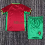 Camiseta Portugal Primera Equipación Retro 1998 Niño Kit