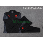 Chandal AC Milan 2025/2026 Negro con Estampado en Manga