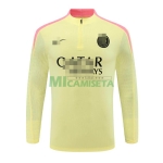 Sudadera de Entrenamiento PSG 2024/2025 Amarillo Claro/Rosa