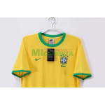 Camiseta Brasil Primera Equipación Retro 2000 Amarillo
