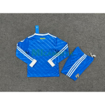 Camiseta Real Madrid Tercera Equipación 2025/2026 ML Azul Niño Kit con Parche HP