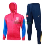 Chaqueta Barcelona 2024/2025 Con Capucha Rojo/Azul