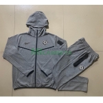 Chandal Chelsea FC 2024/2025 Con Capucha Gris Oscuro