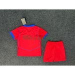 Camiseta PSG Tercera Equipación 2025/2026 Rojo Niño Kit