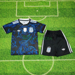 Camiseta Argentina Segunda Equipación Mundial 2026 Azul Niño Kit con FIFA2022
