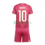 Camiseta MBAPPÉ 10 Real Madrid Tercera Equipación 2026/2027 Rosa Niño Kit con Parche HP