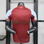 Camiseta Aston Villa Primera Equipación 2025/2026 Rojo Oscuro (EDICIÓN JUGADOR)