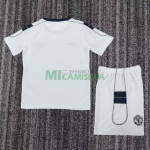 Camiseta Manchester United Segunda Equipación Retro 2000/01 Blanco Niño Kit