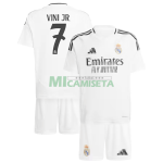 Camiseta Vini Jr. 7 Real Madrid Primera Equipación 2024/2025 Niño Kit