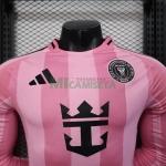 Camiseta Inter Miami Primera Equipación 2025/2026 ML Rosa (EDICIÓN JUGADOR)