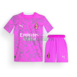 Camiseta de Portero AC Milan Segunda Equipación 2026/2027 Rosa Niño Kit