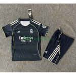Camiseta Real Madrid 2025/2026 Negro Niño Kit
