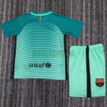 Camiseta Barcelona Tercera Equipación Retro 2016/17 Verde Niño Kit