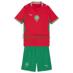 Camiseta Marruecos Primera Equipación Mundial 2026 Rojo Niño Kit