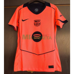 Camiseta Barcelona Tercera Equipación 2025/2026 Naranja Mujer