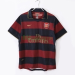 Camiseta Arsenal Tercera Equipación Retro 2007/08 Rojo Oscuro/Negro