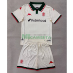 Camiseta OCG Nice Segunda Equipación 2025/2026 Blanco Niño Kit
