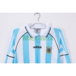 Camiseta Argentina Primera Equipación Retro 1996 ML Azul/Blanco