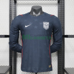 Camiseta EE.UU Segunda Equipación Mundial 2026 ML Negro Obsidiana (EDICIÓN JUGADOR)