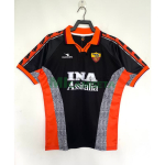 Camiseta AS Roma Tercera Equipación Retro 1998/99 Negro/Naranja/Gris
