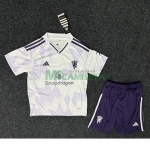 Camiseta Manchester United Segunda Equipación 2025/2026 Blanco Niño Kit