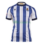 Camiseta Real Sociedad Primera Equipación 2025/2026 Azul/Blanco con Parche La Liga