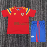 Camiseta Colombia Segunda Equipación Retro 1990 Rojo Niño Kit