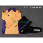 Sudadera De Entrenamiento Real Madrid 2024/2025 Kit Naranja/Morado