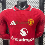 Camiseta Manchester United Primera Equipación 2026/2027 ML Rojo (EDICIÓN JUGADOR)