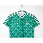 Camiseta Alemania Segunda Equipación Retro 1990 Verde
