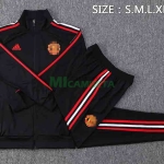 Chandal Manchester United 2022/2023 Negro con Rayas Largas