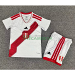 Camiseta Perú Primera Equipación Mundial 2026 Blanco Niño Kit