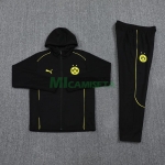 Chandal Borussia Dortmund 2024/2025 Con Capucha Negro