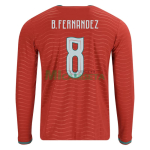 Camiseta B.Fernandez 8 Portugal Primera Equipación 2026 ML Rojo