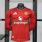 Camiseta Manchester United Primera Equipación 2025/2026 ML Rojo (EDICIÓN JUGADOR)