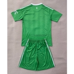 Camiseta de Portero Manchester United 2025/2026 Verde/Blanco Niño Kit