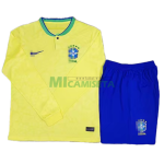Camiseta Brasil Primera Equipación 2022 Copa Mundial Kit ML