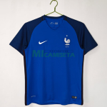 Camiseta Francia Primera Equipación Retro 2016 Azul