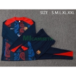Sudadera De Entrenamiento Barcelona 2024/2025 Kit Azul Marino/Rojo