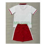 Camiseta Monaco Primera Equipación 2026/2027 Rojo/Blanco Niño Kit