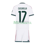 Camiseta CUCURELLA 17 Real Madrid Primera Equipación 2026/2027 Blanco Niño Kit con Parche HP