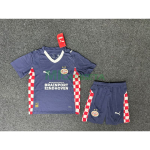 Camiseta PSV Eindhoven Segunda Equipación 2025/2026 Azul Marino Niño Kit