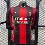 Camiseta AC Milan Primera Equipación 2026/2027 ML Rojo/Negro (EDICIÓN JUGADOR)