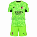 Camiseta de Portero AC Milan Tercera Equipación 2026/2027 Verde Niño Kit