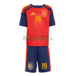 Camiseta Lamine Yamal 19 España Primera Equipación 2026 Rojo/Azul Niño Kit
