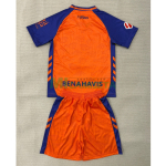 Camiseta Málaga CF Tercera Equipación 2025/2026 Naranja/Azul con Parche La Liga